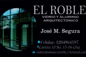 El roble vidrios y aluminios